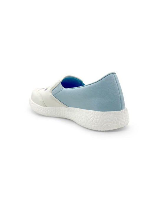 Kazarmax White Unicorn Slip On Loafers For Infants