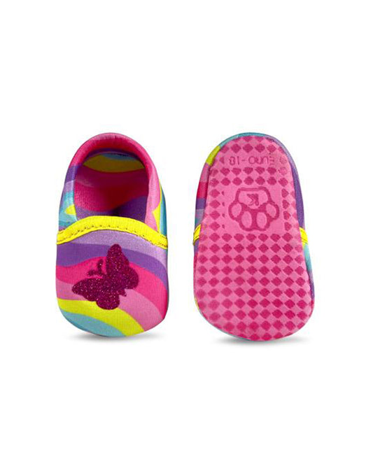 Kazarmax Multicolor Unicorn & Butterfly Print Booties-Pack of 2-For Infants