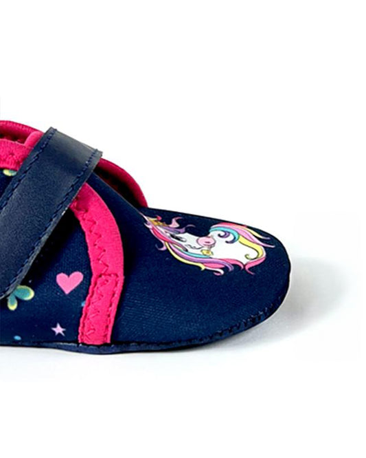 Kazarmax Multicolor Unicorn & Butterfly Print Booties-Pack of 2-For Infants