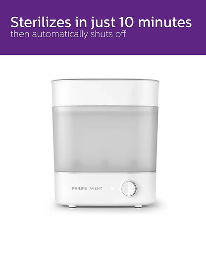 Philips Avent Bottle Sterilizer-Electric Steam-10 Min Cycle-Auto Shut Off-6 Bottle Capacity