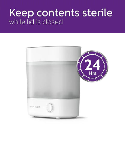 Philips Avent Bottle Sterilizer-Electric Steam-10 Min Cycle-Auto Shut Off-6 Bottle Capacity