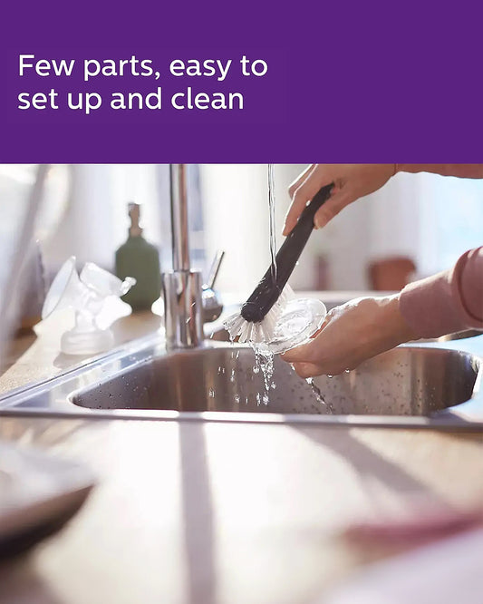 Philips Avent Single Electric Breast Pump-With 8 Stimulation & 16 Expression Settings-Comfortable Silicone Cushion-Includes Feeding Bottle (125 ml)-Quiet Operation-Memory Function-Easy to Clean-Milk Expression Pump