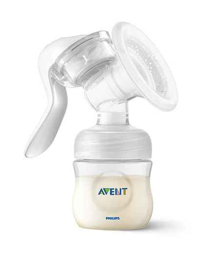 Philips Avent Manual Breast Pump-With Soft Silicone Cushion-Quick & Comfortable-Portable & Customizable for On-the-Go Usage-Milk Expression Pump