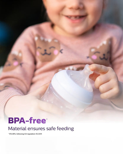 Philips Natural Response Feeding Bottle Nipple-Flow 4 (3M+)-Pack of 2-Feeding Bottle Teat