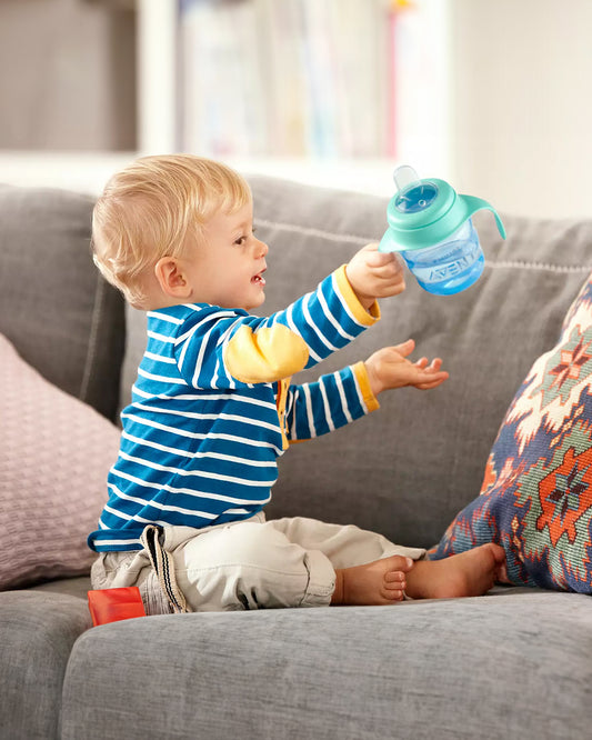 Philips Avent Spout Cup-With Soft Silicone Spout-Blue-200 ml