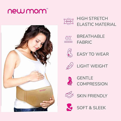 NewMom Maternity Binder-Maternity Support Belt-Eases Lower Back Pain During Pregnancy