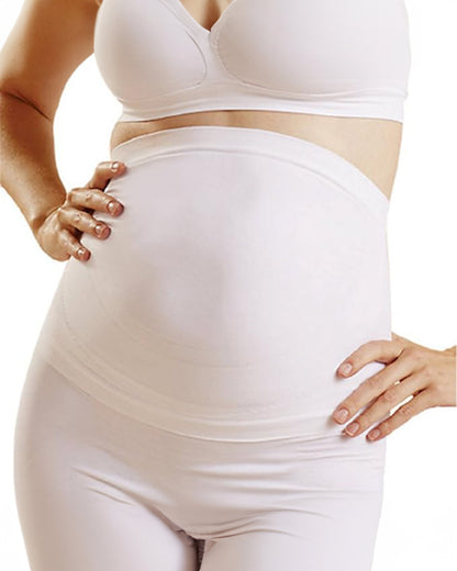 NewMom Maternity Support Belt-Growing Belly Support-Ease Back & Pelvic Pain-During Pregnancy-White