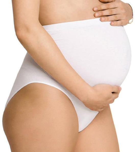 NewMom Maternity Support Panty-Over the Belly-For Pregnancy-White