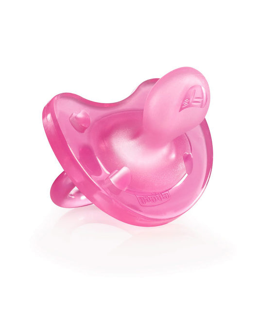 Chicco PhysioForma Soft Soother-With Ventilation Holes-Orthodontic-Pink-6 to 16M-Pacifier