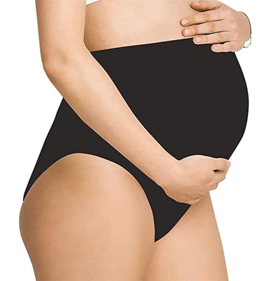 NewMom Maternity Support Panty-Over the Belly-For Pregnancy-Black