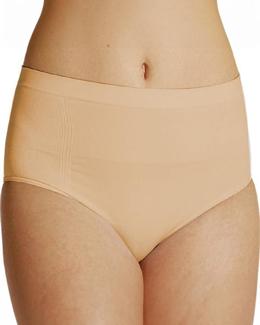 NewMom Seamless Caesarian Panties Combo Set-White & Skin-Helps Postpartum Recovery-Pack of 2