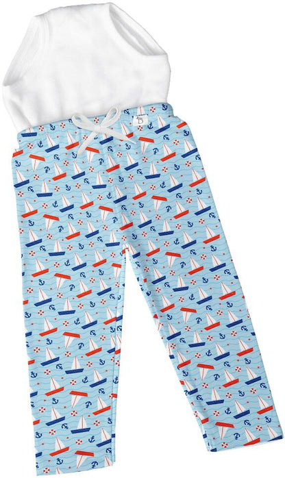 SuperBottoms Sail Tales Diaper Pants-100% Cotton-With Padded Underwear-12 to 24M