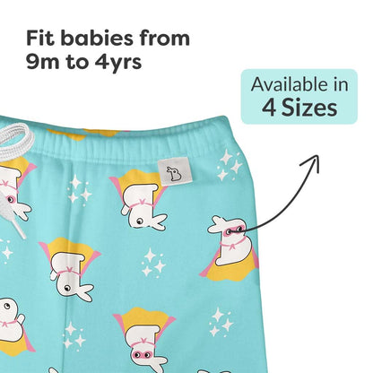 SuperBottoms Super Bummy Diaper Pants-100% Cotton-With Padded Underwear-12 to 24M