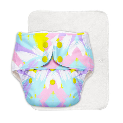 SuperBottoms Rainbow & Bluestar Freesize Cloth Diaper-Padded Underwear-Cotton-Washable & Reusable-3 to 36M