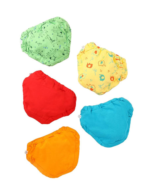 SuperBottoms Multicolored Briefs Wonder Wild Cotton-For Infants