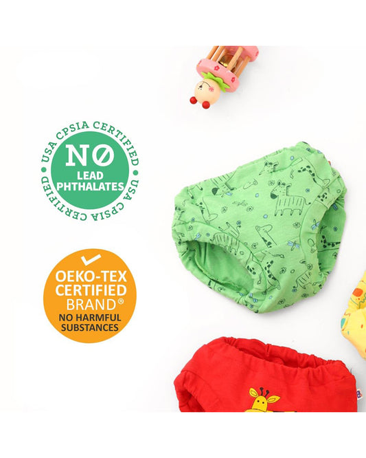 SuperBottoms Multicolored Briefs Wonder Wild Cotton-For Infants