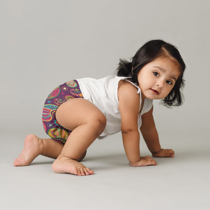 SuperBottoms Utsav Freesize UNO Cloth Diaper-Padded Underwear-100% Organic Cotton-Washable & Reusable-3 to 36M