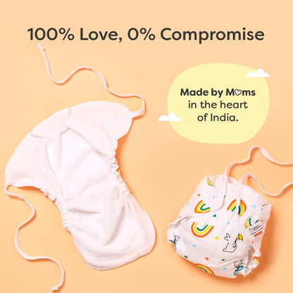 SuperBottoms First Love Dry Feel Nappy-Muslin-Washable & Reusable-Pack of 3