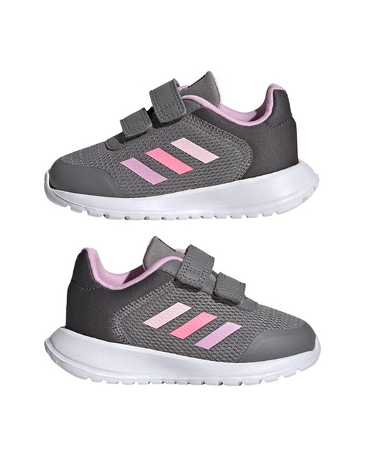 Adidas Grey Tensaur Run 2.0 CF I Velcro Shoes For Infants