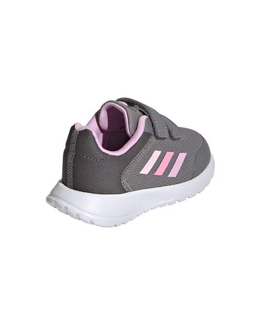 Adidas Grey Tensaur Run 2.0 CF I Velcro Shoes For Infants