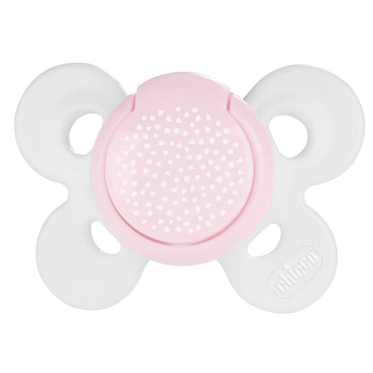 Chicco PhysioForma Comfort Soother-With Sterilizing Case-Orthodontic-Pink Lumi-0 to 6M-Pacifier