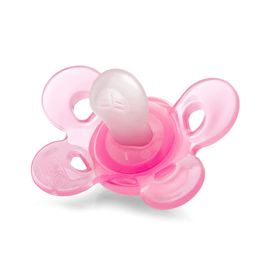 Chicco PhysioForma Comfort Soother-With Sterilizing Case-Orthodontic-Pink Lumi-0 to 6M-Pacifier