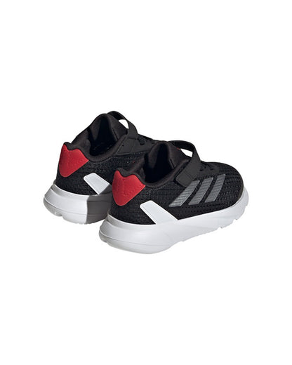 Adidas Black Duramo SL EL I Velcro Shoes For Infants