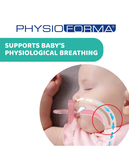 Chicco PhysioForma Comfort Soother-With Sterilizing Case-Orthodontic-Pink Lumi-16 to 36M-Pacifier