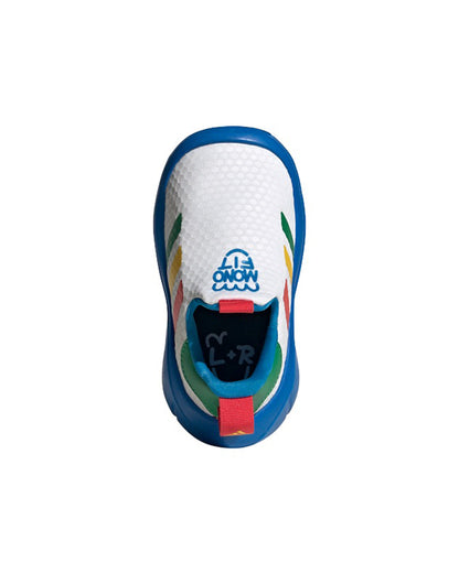 Adidas White & Blue Monofit TR I Slip On Shoes For Infants