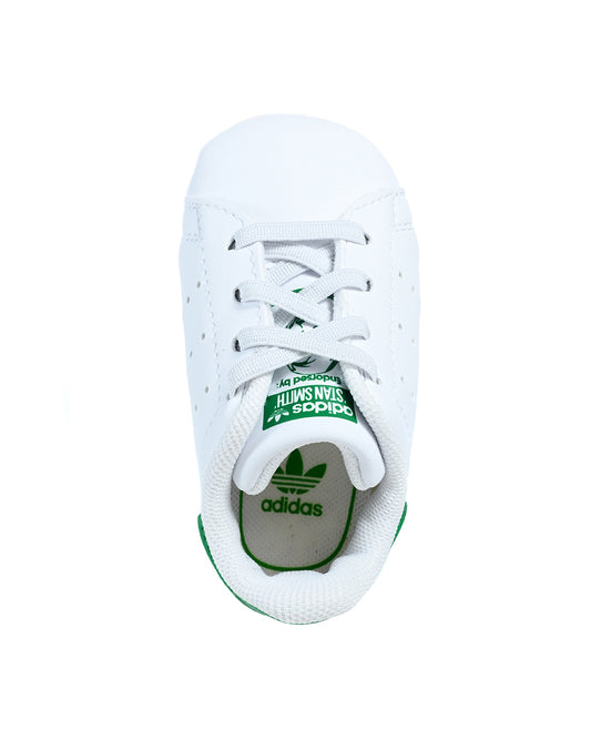 Adidas White Stan Smith Crib Lace Up Shoes For Infants