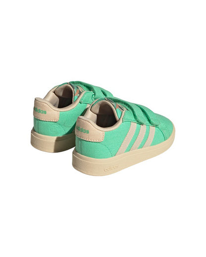 Adidas Green Grand Court Grogu CF I Velcro Shoes For Infants