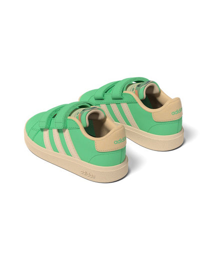 Adidas Green Grand Court Grogu CF I Velcro Shoes For Infants