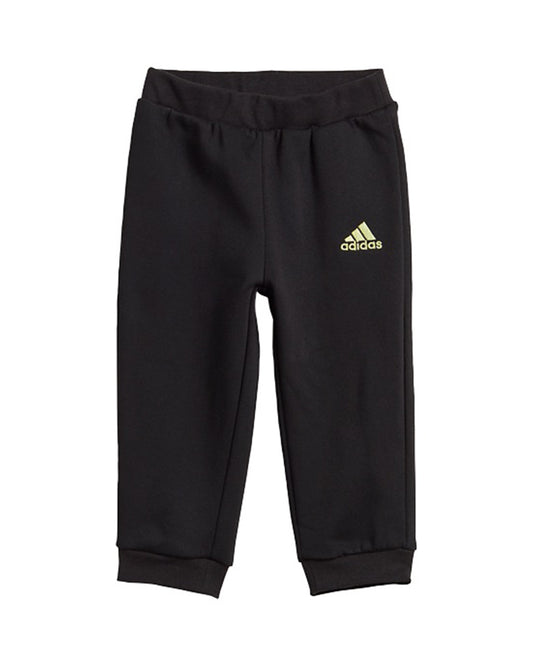 Adidas Lime Track Suit-Printed-Cotton & Polyester French Terry For Infants