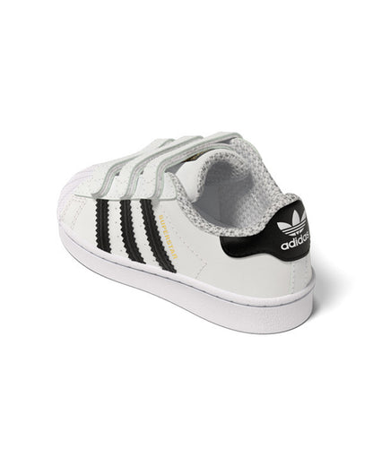 Adidas White Superstar CF I Velcro Shoes For Infants