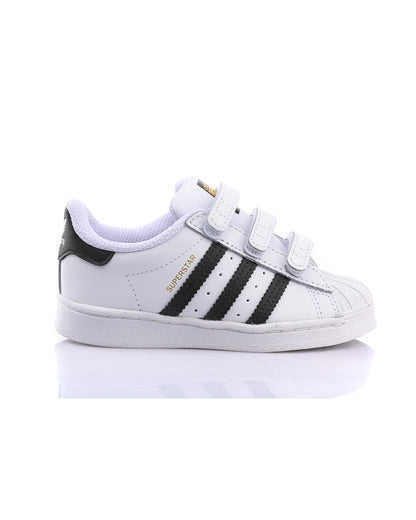 Adidas White Superstar CF I Velcro Shoes For Infants