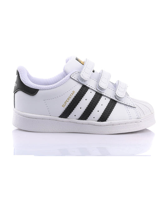 Adidas White Superstar CF I Velcro Shoes For Infants