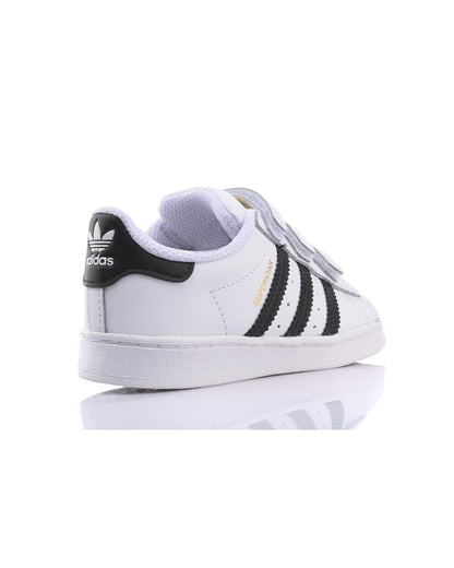 Adidas White Superstar CF I Velcro Shoes For Infants