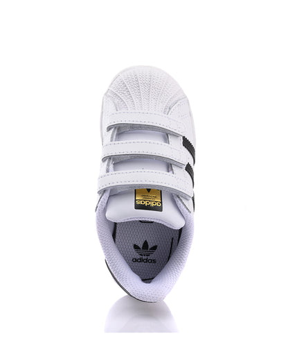 Adidas White Superstar CF I Velcro Shoes For Infants