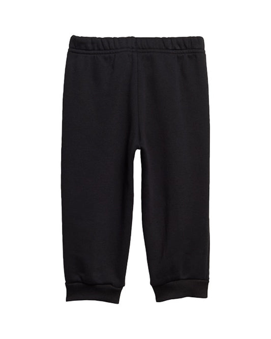 Adidas Black Track Suit-Printed-Cotton Fleece-For Infants