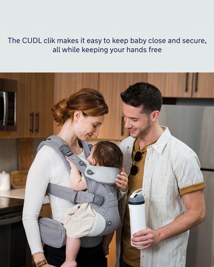 Nuna Cudl Clik Baby Carrier-4 Carry Positions-Innovative Leg Openings-For 0 to 3Y (Upto 16Kg)-Caviar