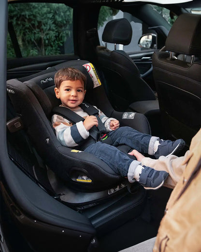 Nuna Pruu Baby Car Seat-Convertible Car Seat-360 Degree Rotation-For 0 to 5Y (Upto 19Kg)-Caviar