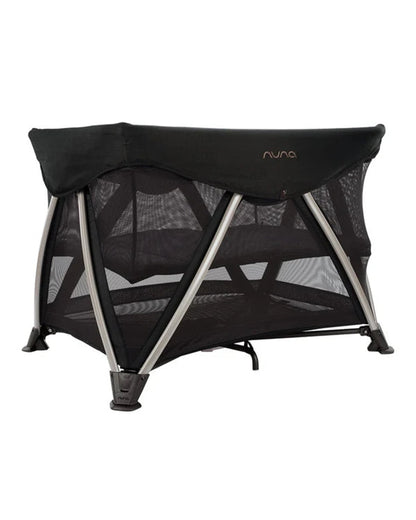 Nuna SENA Aire Travel Cot & Playard-With Triple-Layered Mesh Mattress-360 Degree Airflow-One Hand Fold-Light Weight & Portable-Includes Travel Bag-0 to 3Y-Riveted