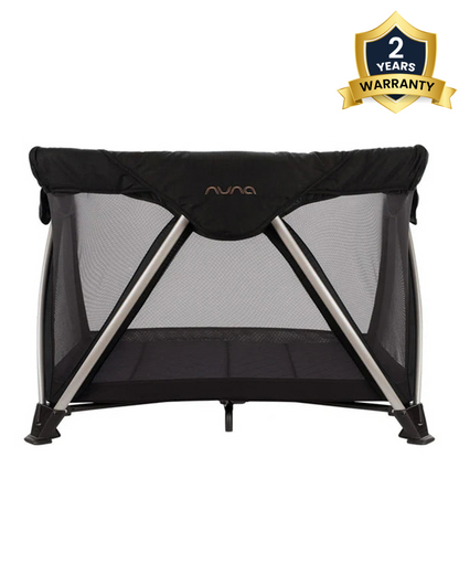 Nuna SENA Aire Travel Cot & Playard-With Triple-Layered Mesh Mattress-360 Degree Airflow-One Hand Fold-Light Weight & Portable-Includes Travel Bag-0 to 3Y-Riveted