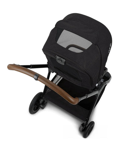 Nuna TRIV Next Baby Stroller-Flat Reclining & Reversible Seat-One Hand Fold-Includes Rain Cover & Post Adaptors-2 Years Warranty-Pram for 0 to 4Y (Upto 22Kg)-Caviar