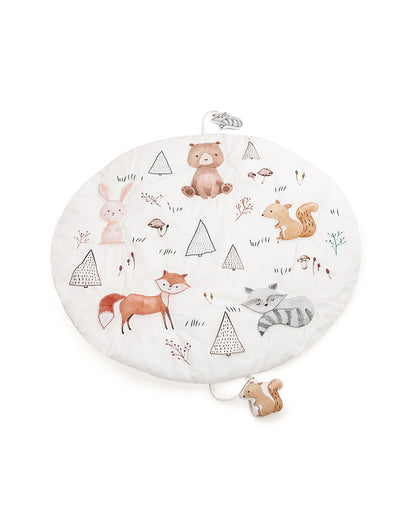 Haus & Kinder Woodland Animals Baby Activity Mat with Animal Rattles-Indoor Toy-0M+