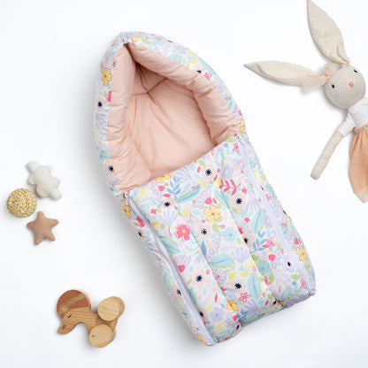 Haus & Kinder 100% Cotton Muslin-Spacewalk Baby Carrier Nest Cum Sleeping Bag-Newborn Bed(0-3M)