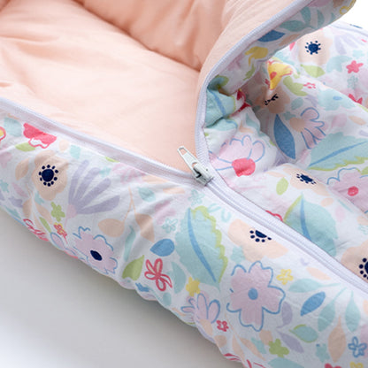 Haus & Kinder 100% Cotton Muslin-Spacewalk Baby Carrier Nest Cum Sleeping Bag-Newborn Bed(0-3M)