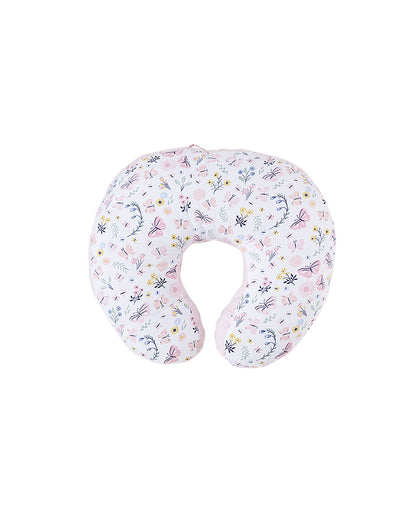 Haus & Kinder 100% Cotton Feeding Pillow-Butterfly Garden-4 in 1 Multipurpose-0 to 12M-For Nursing