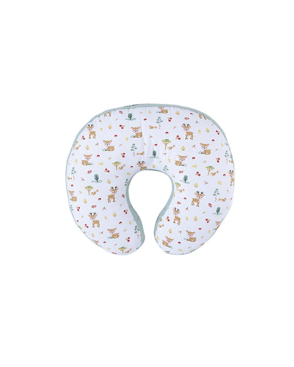 Haus & Kinder 100% Cotton Feeding Pillow-Whimsical Woodland-4 in 1 Multipurpose-0 to 12M-For Nursing