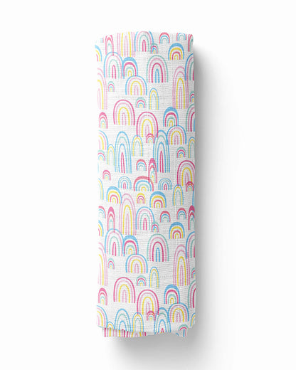 Haus & Kinder Rainbow Collection Swaddle-100% Cotton Muslin-Pack of 3-Infant Wraps